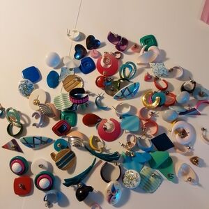 Earrings Vintage 80s Jewelry Grab Bag